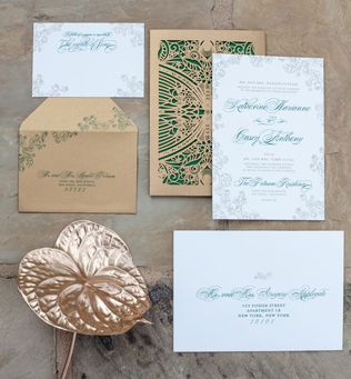 Бумажное кружево: свадебная полиграфия с узорами  