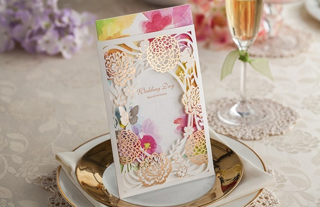 Бумажное кружево: свадебная полиграфия с узорами  