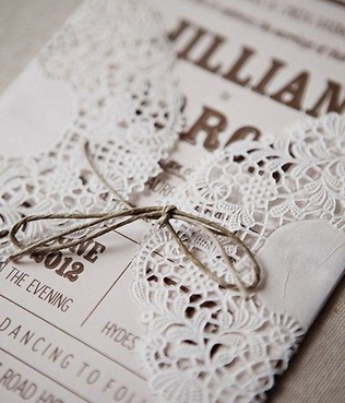 Бумажное кружево: свадебная полиграфия с узорами  