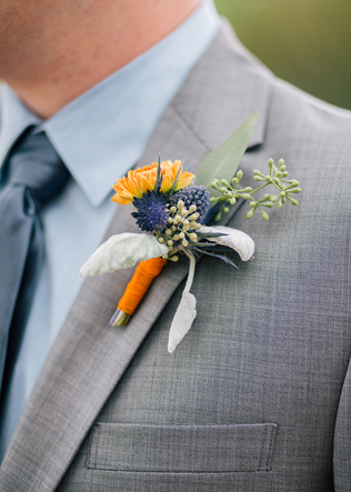 90 вариантов бутоньерок для осенней свадьбы 