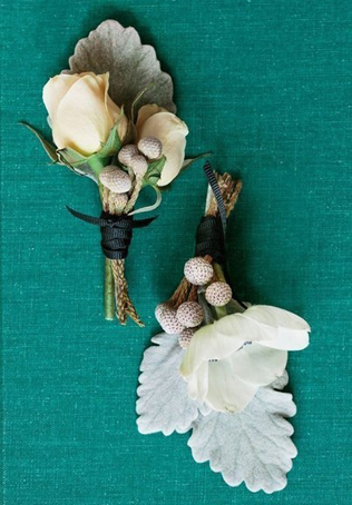 90 вариантов бутоньерок для осенней свадьбы 