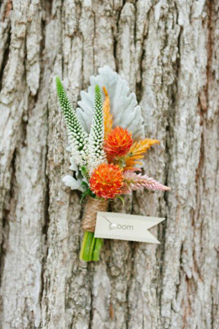 90 вариантов бутоньерок для осенней свадьбы 