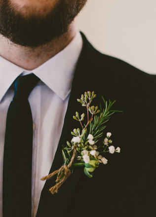 90 вариантов бутоньерок для осенней свадьбы 