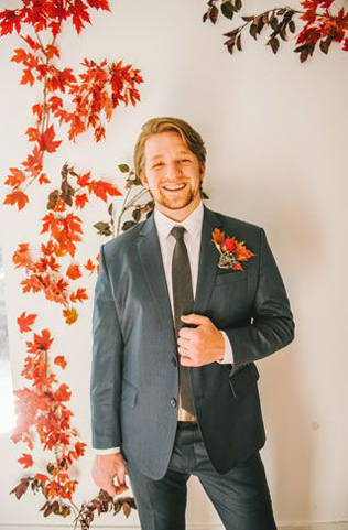 90 вариантов бутоньерок для осенней свадьбы 