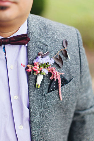 90 вариантов бутоньерок для осенней свадьбы 