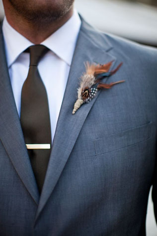 90 вариантов бутоньерок для осенней свадьбы 