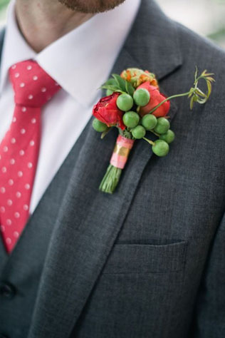 90 вариантов бутоньерок для осенней свадьбы 