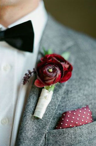 90 вариантов бутоньерок для осенней свадьбы 