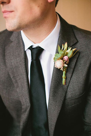 90 вариантов бутоньерок для осенней свадьбы 