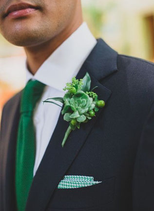 90 вариантов бутоньерок для осенней свадьбы 