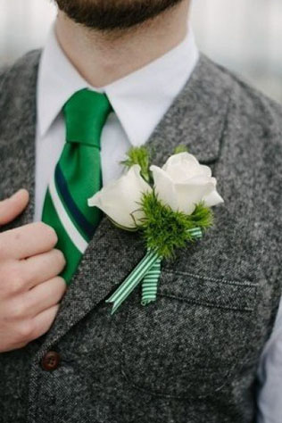 90 вариантов бутоньерок для осенней свадьбы 