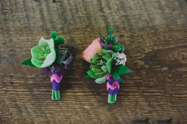 90 вариантов бутоньерок для осенней свадьбы 