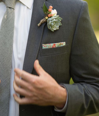 90 вариантов бутоньерок для осенней свадьбы 