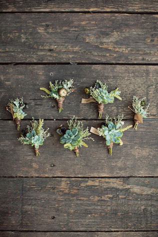 90 вариантов бутоньерок для осенней свадьбы 