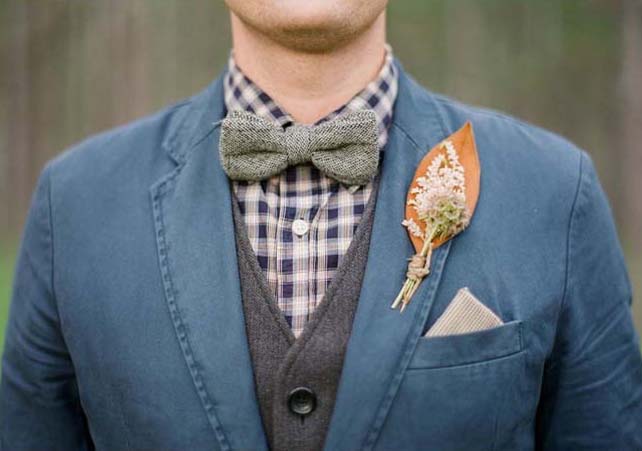 90 вариантов бутоньерок для осенней свадьбы 