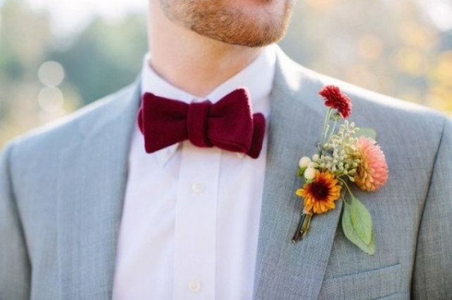 90 вариантов бутоньерок для осенней свадьбы 