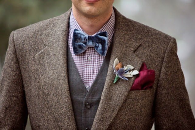 90 вариантов бутоньерок для осенней свадьбы 