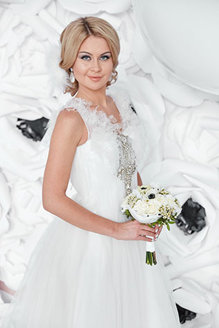 Свадебная фотосессия в стиле «Чёрного лебедя», образ невесты