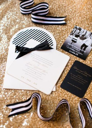 Идеальное сочетание: золотой и черный цвет для новогодней свадьбы 