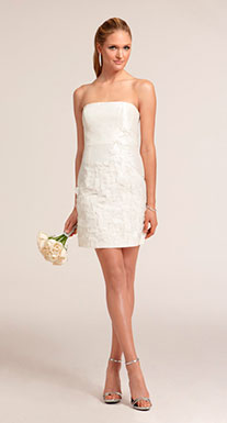 короткое платье невесты для второго дня