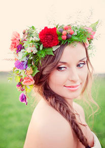 венок невесты для второго дня