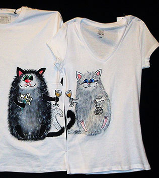 парные футболки для жениха и невесты для второго дня