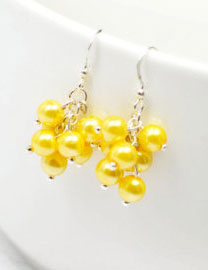 цитрусовая свадьба, бижутерия невесты