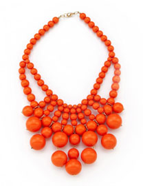 цитрусовая свадьба, бижутерия невесты