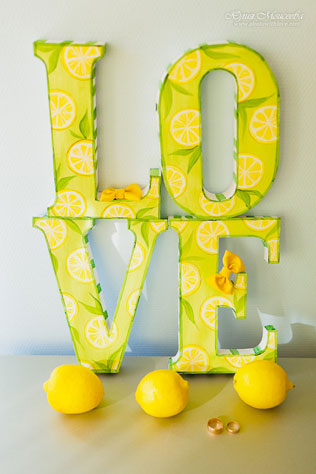 цитрусовая свадьба, декор