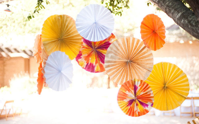 цитрусовая свадьба, декор