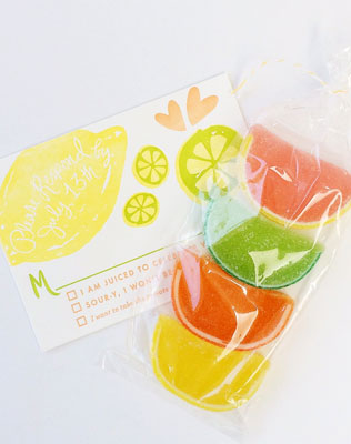 цитрусовая свадьба, бонбоньерки