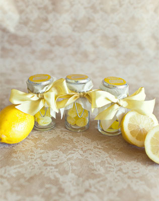 цитрусовая свадьба, бонбоньерки