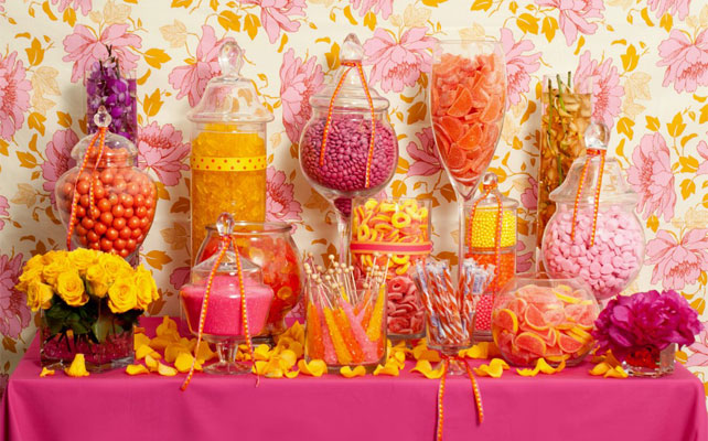 цитрусовая свадьба, сладкий стол