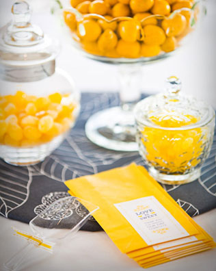 цитрусовая свадьба, сладкий стол