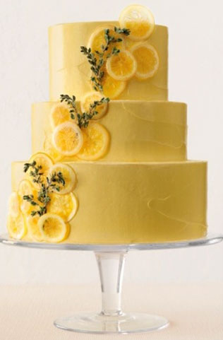 цитрусовая свадьба, торт