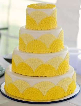 цитрусовая свадьба, торт