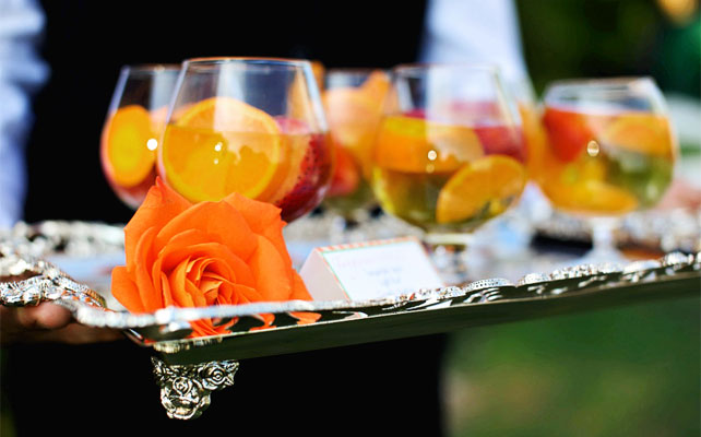 цитрусовая свадьба, напитки