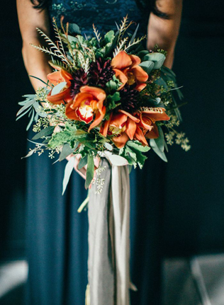 Copper Madness: главные свадебные букеты этой осени 