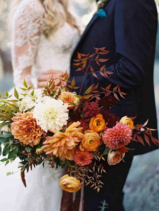 Copper Madness: главные свадебные букеты этой осени 