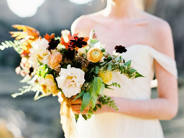 Copper Madness: главные свадебные букеты этой осени 