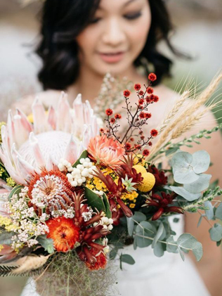 Copper Madness: главные свадебные букеты этой осени 