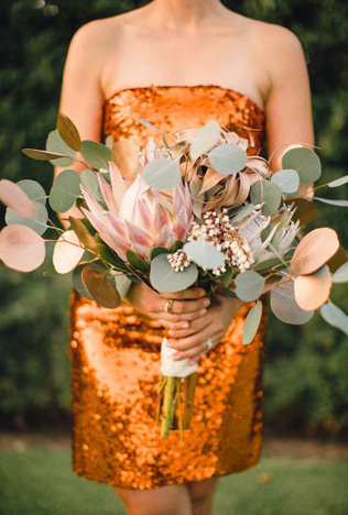 Copper Madness: главные свадебные букеты этой осени 