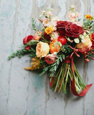 Copper Madness: главные свадебные букеты этой осени 