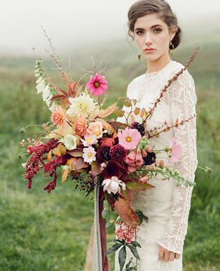 Copper Madness: главные свадебные букеты этой осени 