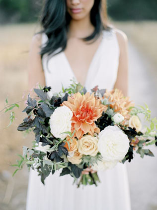 Copper Madness: главные свадебные букеты этой осени 