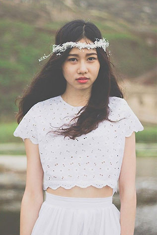 Свадебное платье crop top