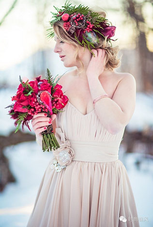 40 цветочных венков для зимнего образа невесты 