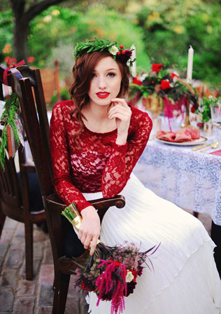 40 цветочных венков для зимнего образа невесты 