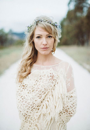 40 цветочных венков для зимнего образа невесты 