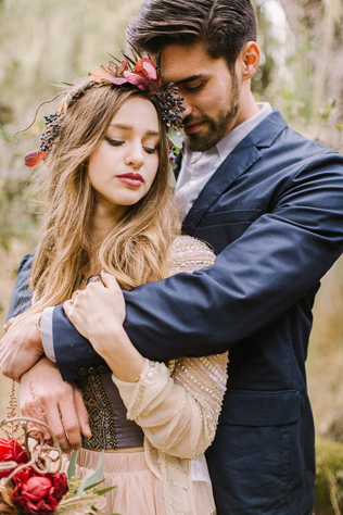 40 цветочных венков для зимнего образа невесты 